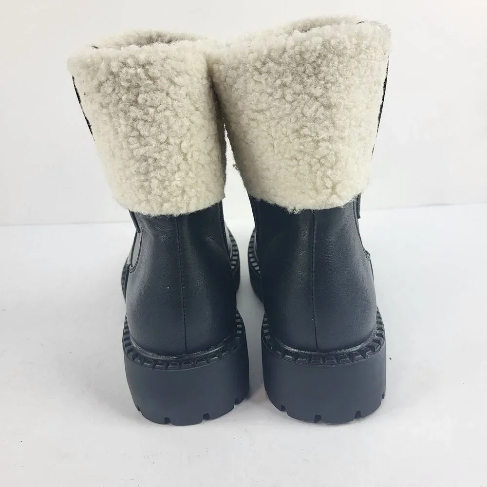New York & Company Nelli Bootie Faux Shearling Fits Size 6.5